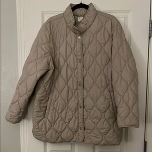 Women's Quilted Jacket in Tan